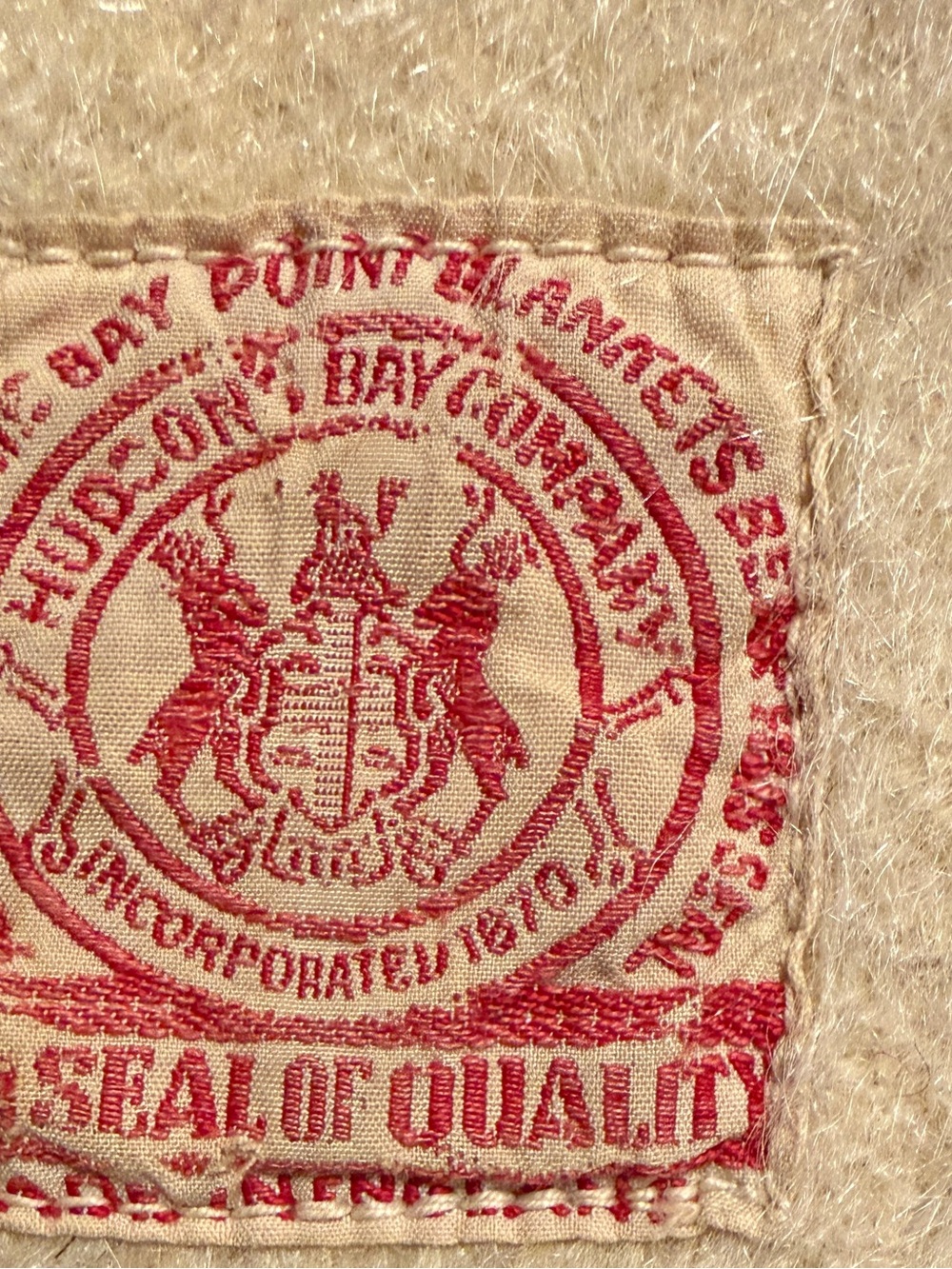 RARE- Authentic Vintage 1920s Hudson’s Bay Company 4-Point Blanket - Picture 2 of 5
